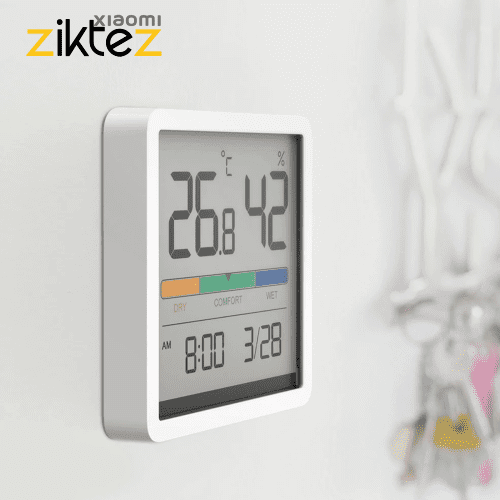 ساعت رطوبت سنج و دماسنج رومیزی دیواری شیائومی Xiaomi k2(نسخه اورجینال ارسال فوری) فروشگاه اینترنتی زیکتز