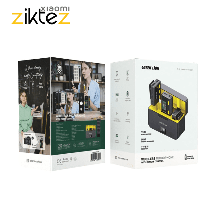 میکروفون بی سیم گرین لاین Green Lion Wireless Microphone GNWMICRTCBK (اورجینال ارسال فوری) - Image 3