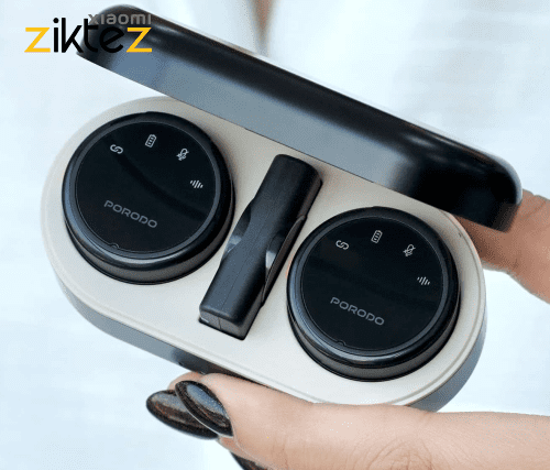 میکروفون بی سیم پرودو 2 فرستنده Porodo Lavalier Microphone PD-WMDMIC فروشگاه اینترنتی زیکتز