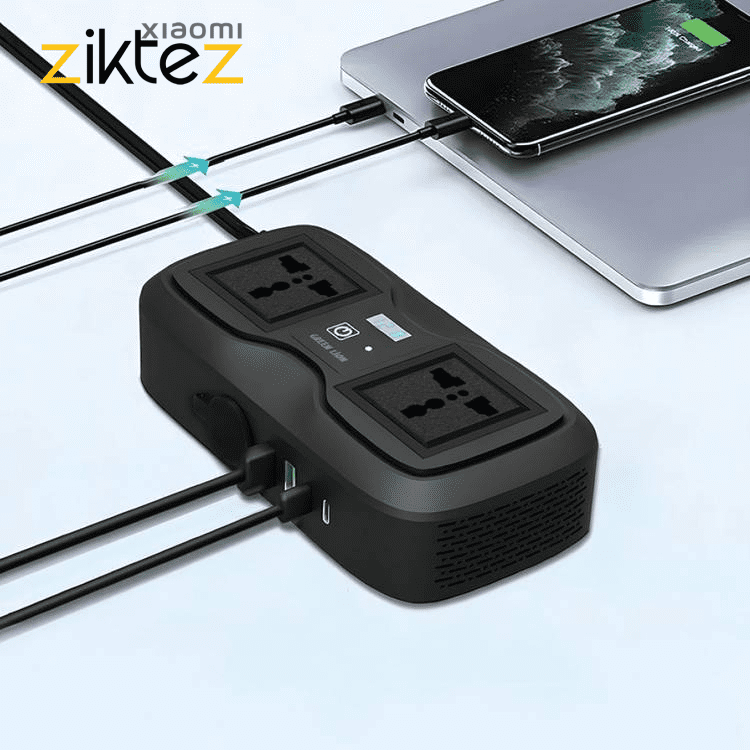 اینورتر مبدل برق خودرو گرین لاین 200 وات Green Lion GC-233 Power Inverter