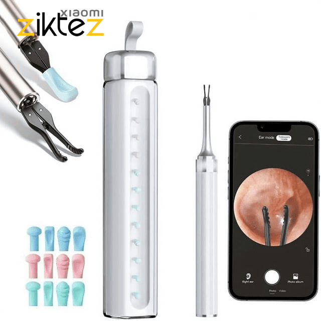 گوش پاک‌کن هوشمند حرفه ای ۴ کاره visual ear pick tweezers 10MP HD