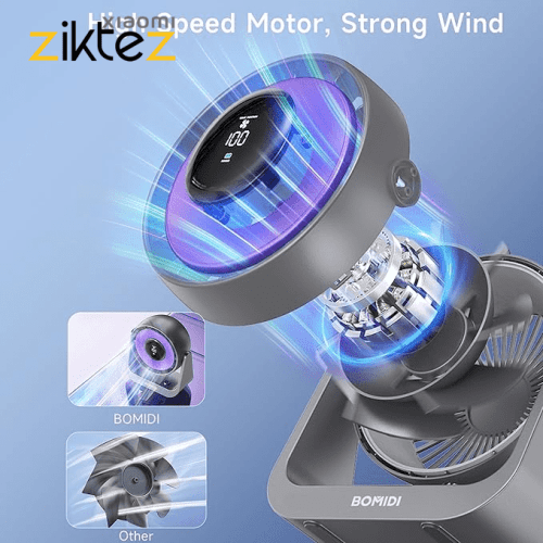 پنکه شارژی رومیزی شیائومی پر قدرت هوشمند Xiaomi powerful fan2