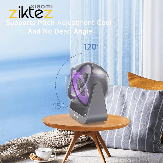 پنکه شارژی رومیزی شیائومی پر قدرت هوشمند Xiaomi powerful fan2
