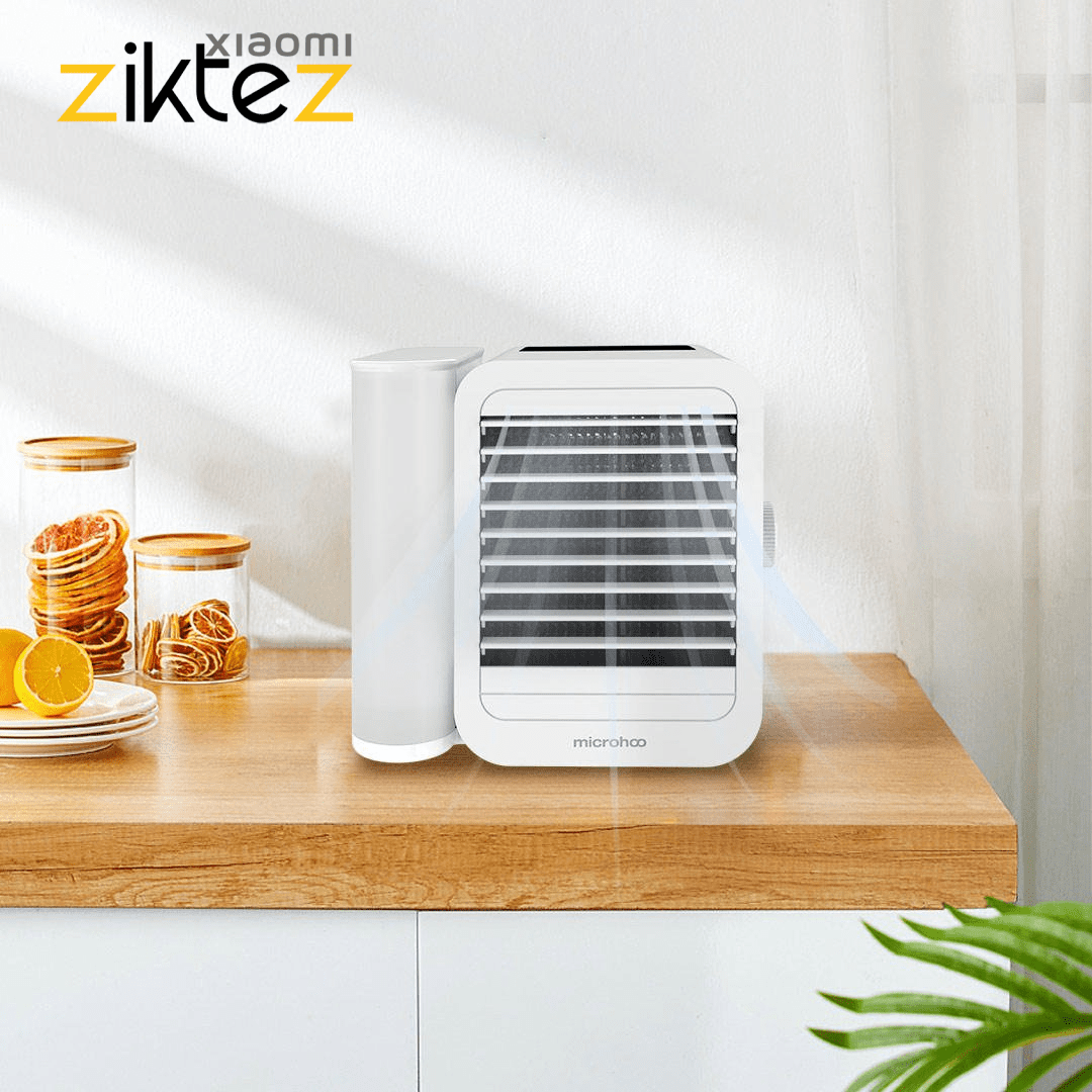 کولر رومیزی آبی شیائومی مدل Microhoo MH01R با خنک‌کنندگی آبی و طراحی USB-C