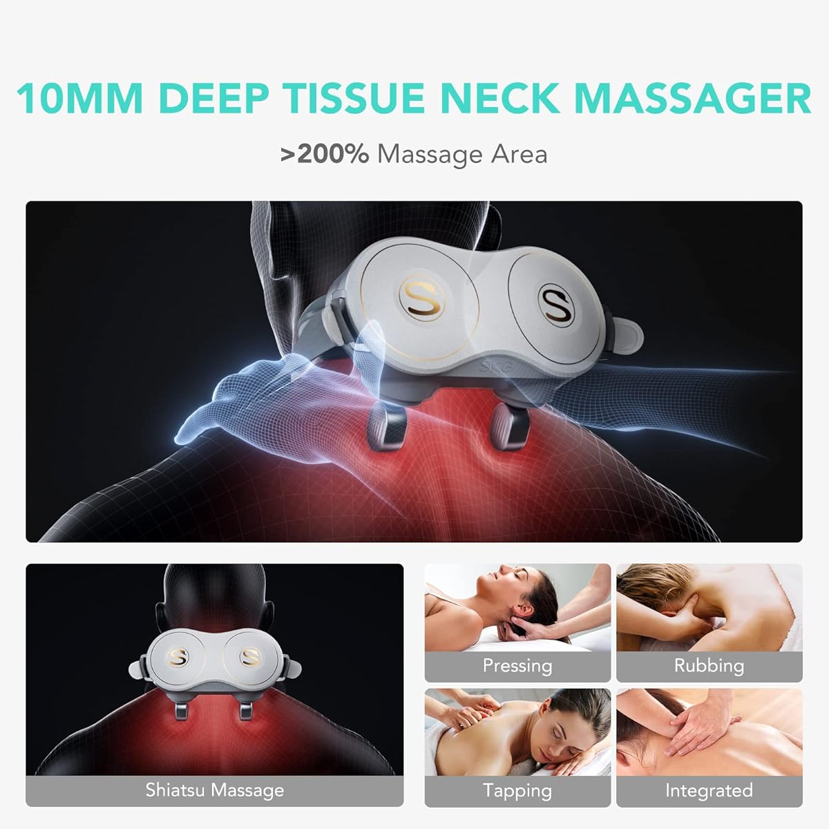 ماساژور شانه و گردن اس کا جی SKG H7 Max Wireless Neck & Shoulder Massager