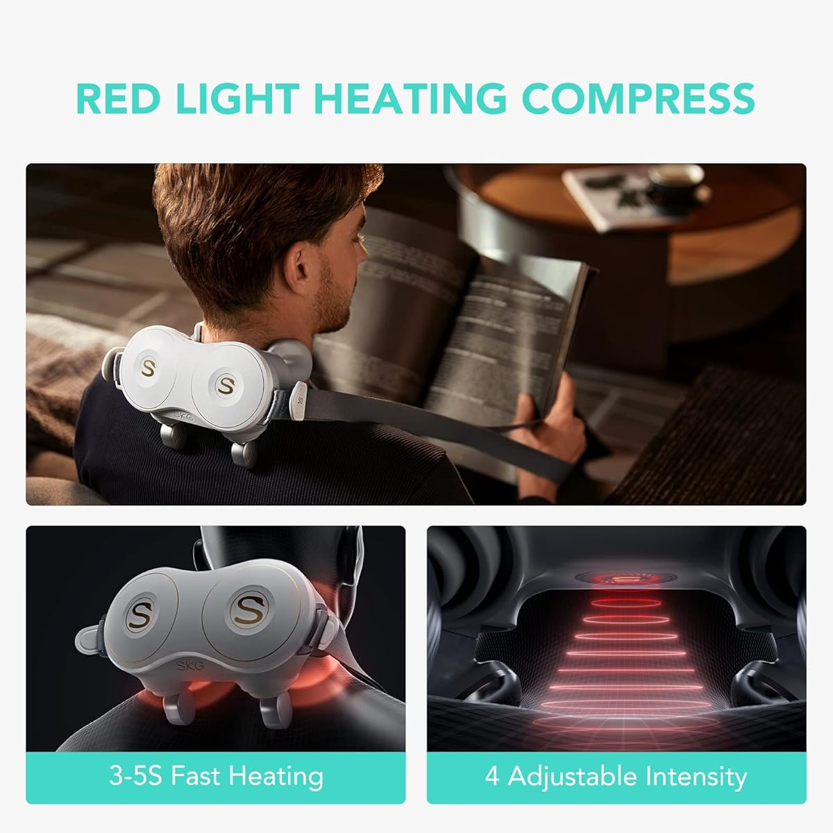 ماساژور شانه و گردن اس کا جی SKG H7 Max Wireless Neck & Shoulder Massager