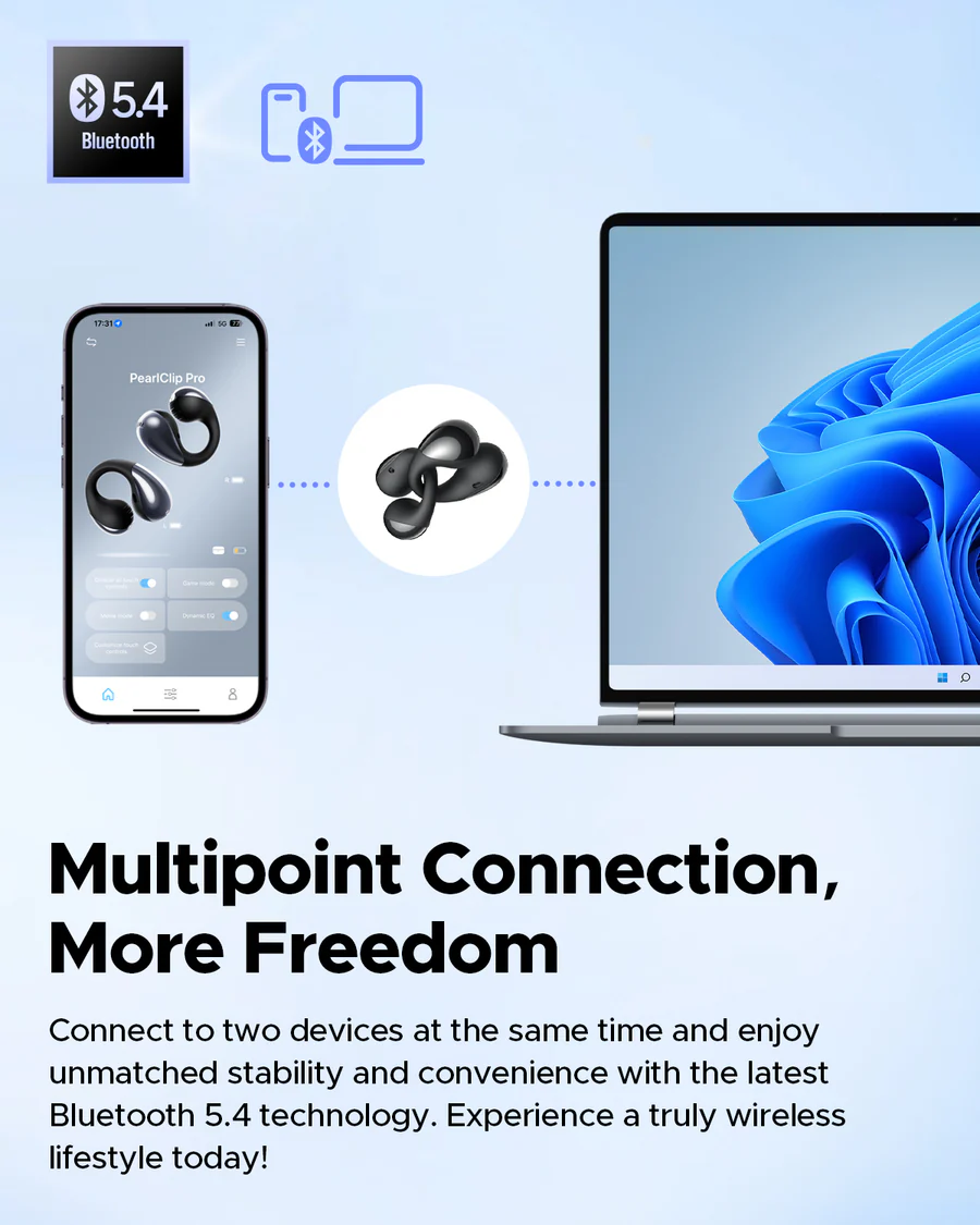 هندزفری بلوتوث ساندپیتز SoundPeats PearlClip Pro