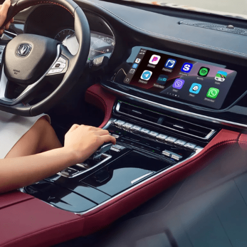 دستگاه هوشمند اتصال اندرویداتو کاربیت‌لینک کارپلی خودرو چانگان CS35 وارداتی Apple CarPlay Android Auto CarbitLink