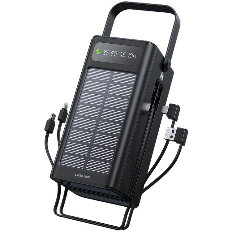 پاوربانک خورشیدی پرقدرت گرین لاین 22.5 وات Green Lion SolarX 60000