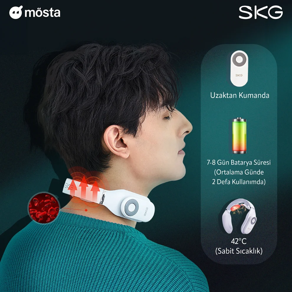 ماساژور گردن حرارتی اس کا جی SKG 4098E Neck Massager