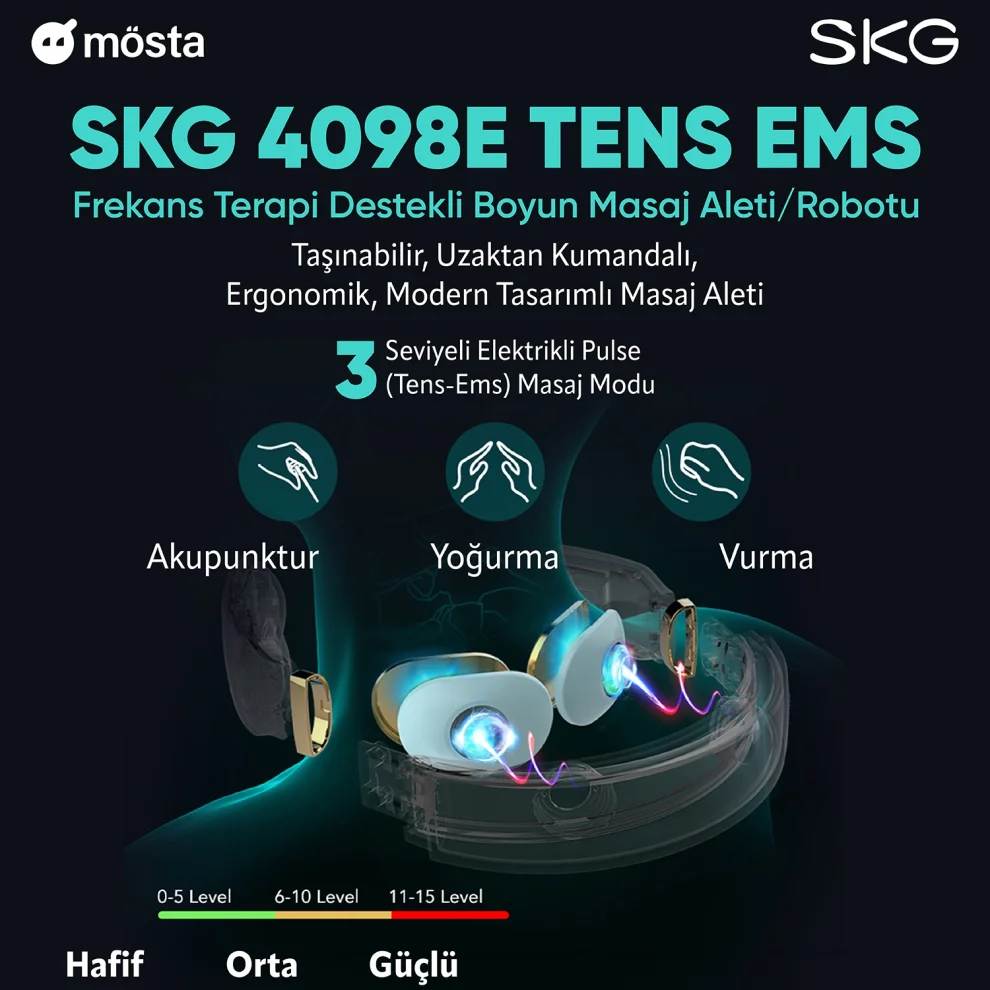 ماساژور گردن حرارتی اس کا جی SKG 4098E Neck Massager