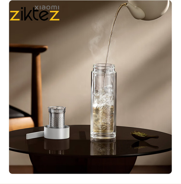 فلاسک شیشه‌ای دو لایه شیائومی Xiaomi Mijia Double Layer Glass Cup MJBLB01PL (اورجینال)