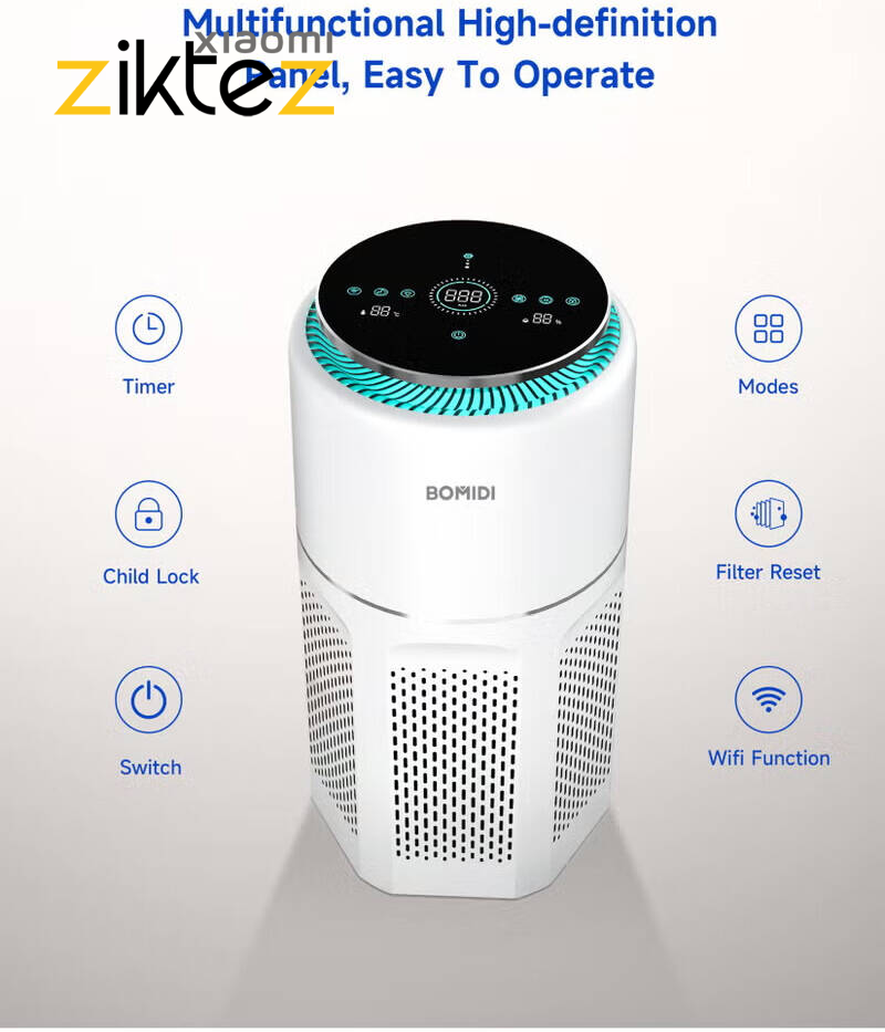 تصفیه هوا شیائومی, دستگاه تصفیه هوا شیائومی, شیائومی Bomidi AP01, Bomidi Air Purifier AP01, تصفیه هوا Bomidi, دستگاه تصفیه هوای AP01, تصفیه هوای هوشمند شیائومی, فیلتر H13 شیائومی, فیلتر True HEPA, تصفیه هوای خانگی, تصفیه هوای اتاق خواب, تصفیه هوای کم‌صدا, دستگاه تصفیه هوا برای آلرژی, تصفیه هوا برای حیوانات خانگی, حذف بو و دود, سنسور PM2.5, تصفیه هوای 360 درجه, تصفیه هوای شیاومی, purifier AP01, air purifier Bomidi, دستگاه پاک‌کننده هوا, دستگاه فیلتر هوا, تصفیه هوای پیشرفته, دستگاه ضدعفونی کننده هوا, air purifier xiaomi, Bomidi purifier