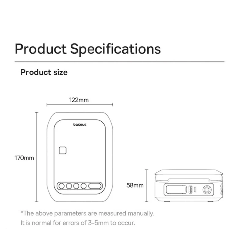 قوی ترین پمپ باد و جامپ استارتر خودرو بیسوس Baseus PrimeTrip BS-CH014 C00245903111