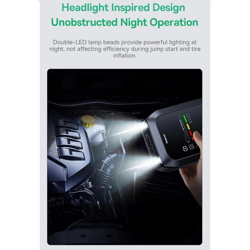 قوی ترین پمپ باد و جامپ استارتر خودرو بیسوس Baseus PrimeTrip BS-CH014 C00245903111