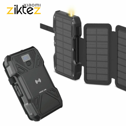 قوی ترین پاوربانک خورشیدی 20000 گرین لاین 20وات Green Lion Solar 5 Panel PD20W GL-PX27 GNSOL5PN20BK