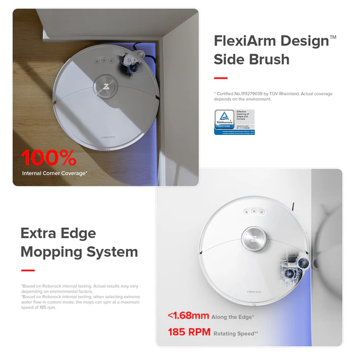 بهترین جارو رباتیک هوشمند روبوراک مدل Roborock S8 MaxV Ultra refil new