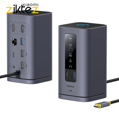 هاب 11 پورت بیسوس Baseus BS-OH174 Spacemate B00568102813 (اورجینال با گارانتی)