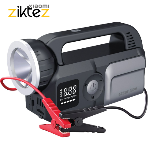پمپ باد و جامپ استارتر خودرو و پاوربانک 24000 گرین لاین Green Lion Savior 12V Jump Starter (اورجینال ارسال فوری)