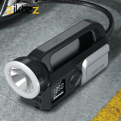 قوی ترین پمپ باد باد و جامپ استارتر خودرو و پاوربانک 24000 گرین لاین Green Lion Savior 12V Jump Starter