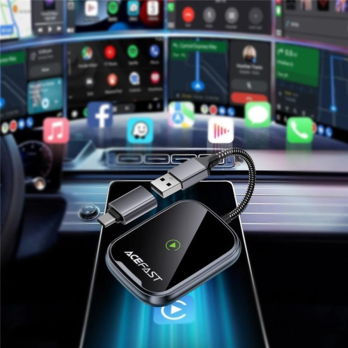 کارپلی اندروید اتو خودرو بی سیم قدرتمند CarPlay Android Auto Acefastqc1 Car