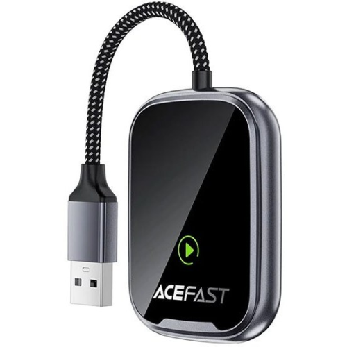 کارپلی اندروید اتو خودرو بی سیم قدرتمند CarPlay Android Auto Acefastqc1 Car (اورجینال با گارانتی)