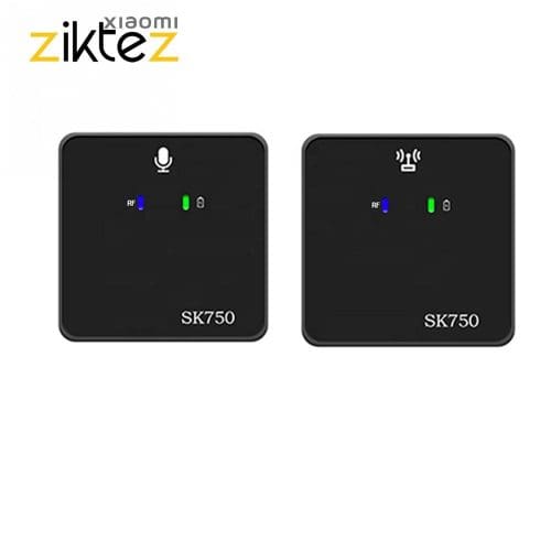 میکروفن بی سیم مدل دو کانال wireless microphone SK750 بسته 3 عددی